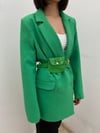 YEŞİL KEMERLİ BLAZER CEKET