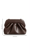 Elara Acı Kahve Clutch Çanta