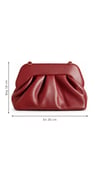 Elara Bordo Clutch Çanta