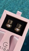 İnci Küpe Gold (3cm)