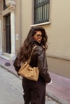 ÖN SİPARİŞ Zaya Camel Süet Modern Çanta
