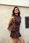 Zaya Acı Kahve Süet Modern Çanta