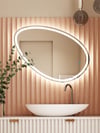 Olive LED Ayna (Satinalı),Satinalı LED Aynalar