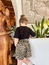 Leopar Desen Şort Etek Kız Çocuk Yazlık Şık Model