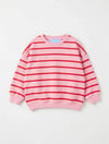 Pembe Çizgili Kız Çocuk Sweatshirt
