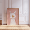 Pink Alpaca Poster