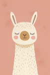 Pink Alpaca Poster