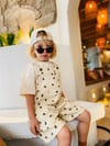 Unisex Çocuk Bear Salopet Pamuk Bebek Tulum Günlük Rahat Salopet 2-7 Yaş