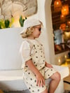 Unisex Çocuk Bear Salopet Pamuk Bebek Tulum Günlük Rahat Salopet 2-7 Yaş