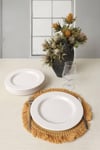 Beyaz İyonya Servis Tabağı 26 Cm 6 Adet 006