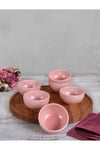 Bulut Mat Açık Pembe Çerezlik/Sosluk 8 Cm 6 Adet