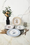 Floral Essence Assos Pasta Tabağı 22 Cm 4 Adet / 22890-93-94-22949