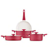 JumboJumbo Swiss Crystal Red 7 Parça Tencere Seti