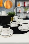 Keraart Motto Stackable Çay Takımı 12 Parça 6 Kişilik