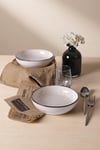 Krem Ephesus Yemek / Salata Tabağı 20 Cm 2 Adet 23381