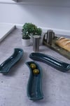 Luster Yeşil İvory Zeytinlik 3 Adet 18 Cm