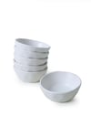 Mat Beyaz Kristal Çerezlik / Sosluk 12 Cm 6 Adet 022