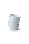 Mat Beyaz Kristal Çerezlik / Sosluk 12 Cm 6 Adet 022