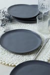Mat Gri Sardes Pasta Tabağı 22 Cm 6 Adet 959