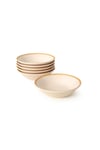 Mat Krem Gold File Hitit Yemek Tabağı 18 Cm 6 Adet - 950