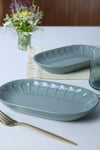 Yeşil Badem Kayık Tabak 25 Cm 2 Adet 326