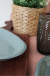 Yeşil Hitit Kayık Tabak 22 Cm 2 Adet 326