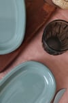 Yeşil Hitit Kayık Tabak 22 Cm 2 Adet 326