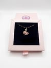 Gold Pembe Kuğu Kolye