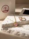 Pembe Gold Kalp'li Set