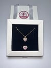 Pembe Gold Kalp'li Set