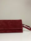 BORDO SÜET CLUTCH