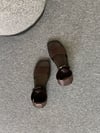 KAHVE BİLEKTEN BAĞLAMALI SANDALET