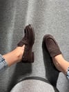 KAHVE SÜET LOAFER
