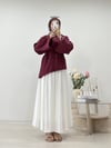 ASİMETRİK KESİM TUNİK BORDO
