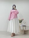 ASİMETRİK KESİM TUNİK PEMBE
