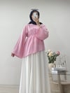 ASİMETRİK KESİM TUNİK PEMBE