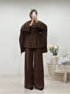 ATKILI BLAZER CEKET TAKIM KAHVE