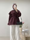 BEBE YAKA DANTELLİ TUNİK BORDO