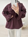 BEBE YAKA DANTELLİ TUNİK BORDO