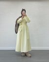 BELDEN BAĞLAMALI ETEKLİ TAKIM PASTEL SARI