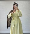 BELDEN BAĞLAMALI ETEKLİ TAKIM PASTEL SARI