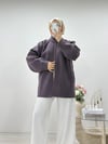 ÇİFT FERMUARLI HIRKA LİLA