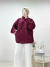 DİK YAKA GABARDİN BOMBER CEKET BORDO