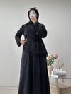 ETEKLİ DANTELLİ TAKIM SİYAH