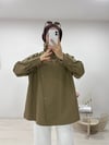 FERMUARLI DİK YAKA CEKET HAKİ