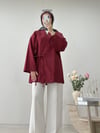GABARDİN KİMONO BORDO
