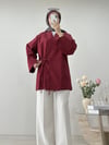 GABARDİN KİMONO BORDO