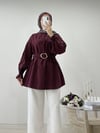 GOLD KEMERLİ TUNİK BORDO