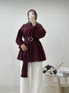 GOLD KEMERLİ TUNİK BORDO