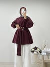 GOLD KEMERLİ TUNİK BORDO